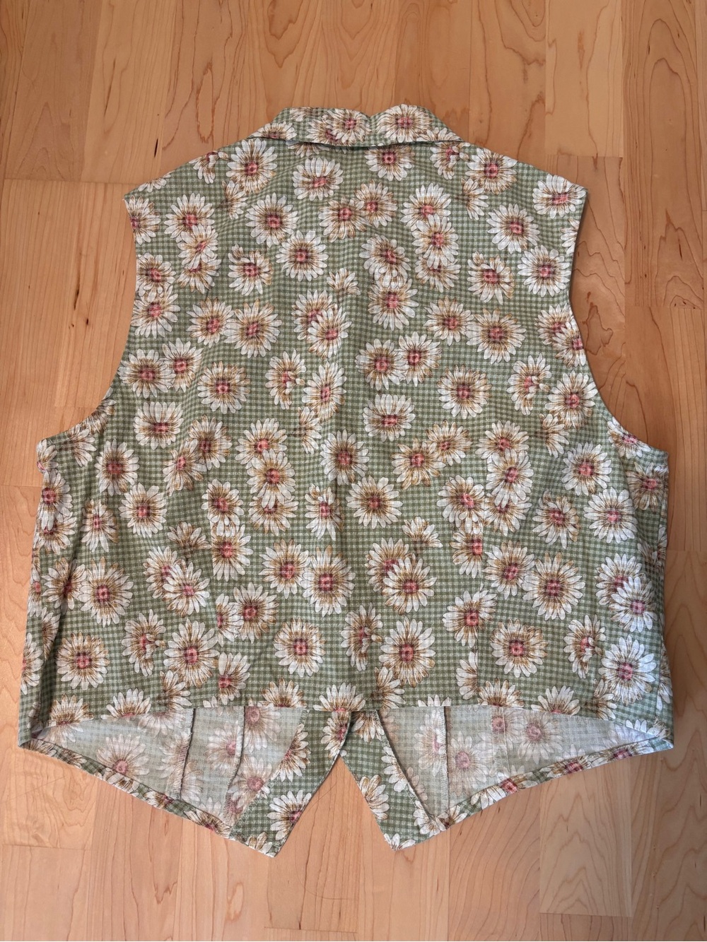 Vintage Miz California Daisy Vest/Tank Size L - Picture 4 of 5